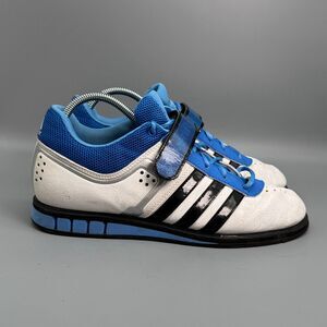 Adidas Powerlift 2.0 Men's 8.5 White Black Athletic Running Sneakers Low Top